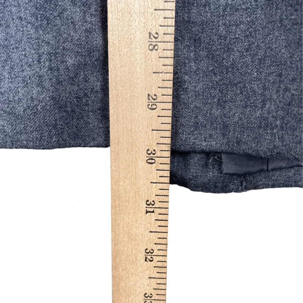 Yves Saint Laurent Blazer Mens 43 Blue Gray Made in France Wool Blend Sport Coat